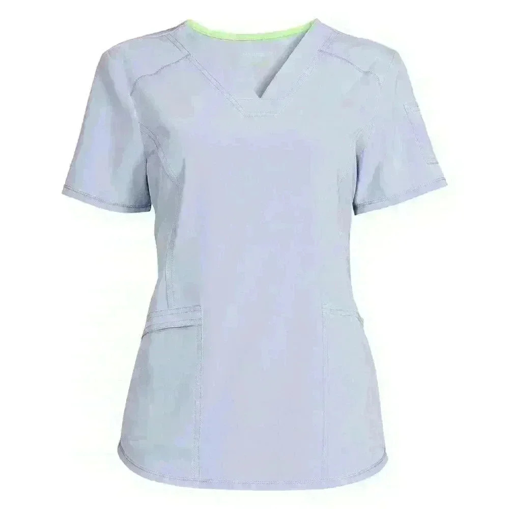 NWT Scrubstar Womens Active V-Neck Scrub Top Size XL 4-Way Stretch Blue Bliss - Picture 4 of 7